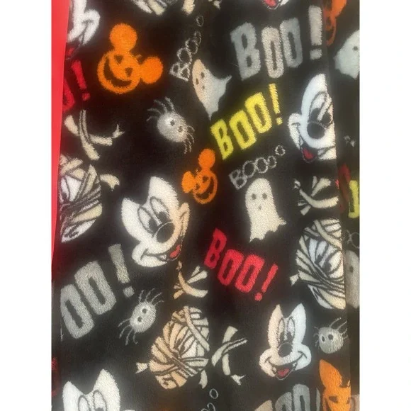 Disney Mickey Mouse Soft Plush Women's Fleece Pajama‎ Pants Halloween Ghost 3XL - Picture 2 of 4